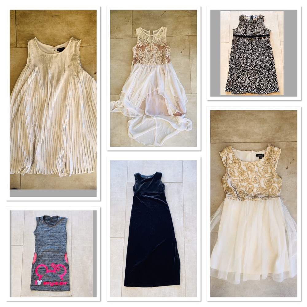 Six girls dresses sizes 5-8